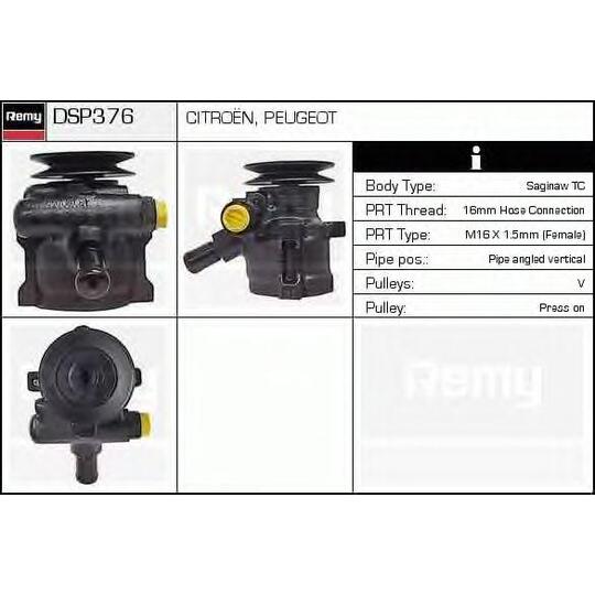 DSP376 - Hydraulic Pump, steering system 