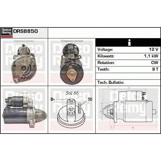 DRS8850 - Startmotor 