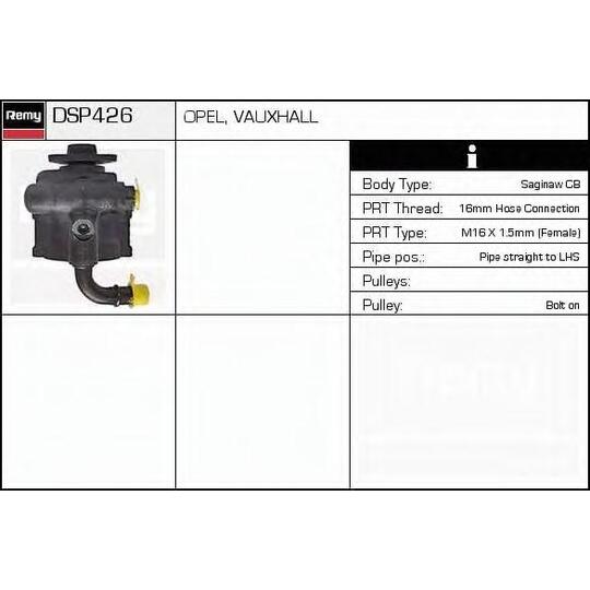 DSP426 - Hydraulic Pump, steering system 