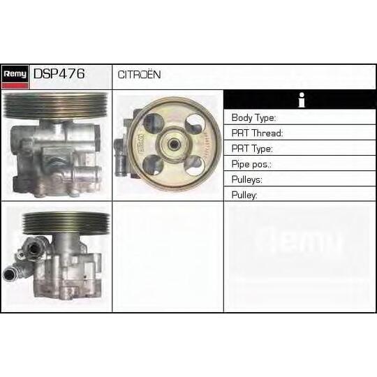 DSP476 - Hydraulic Pump, steering system 