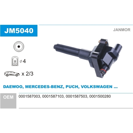 JM5040 - Ignition coil 