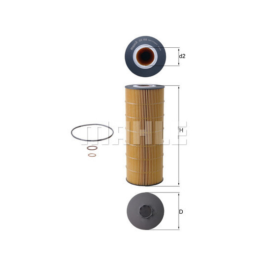 OX 168D - Oil filter 