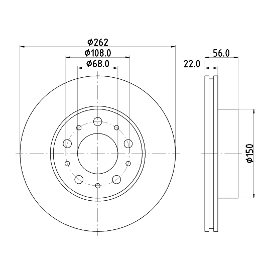 MDC734 - Brake Disc 