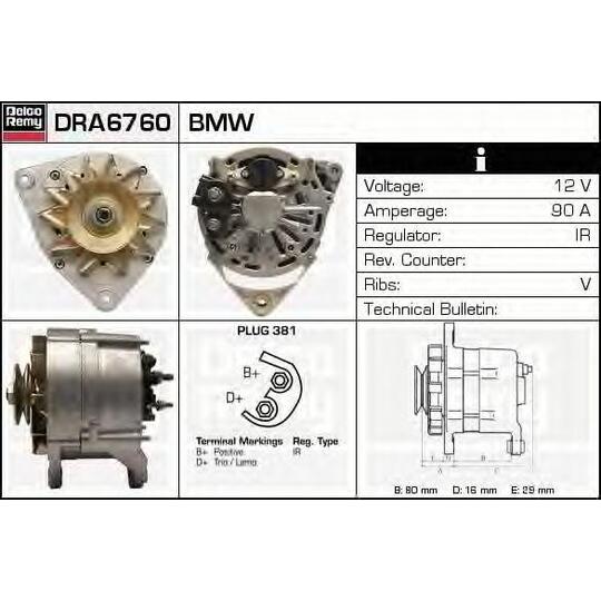 DRA6760 - Alternator 