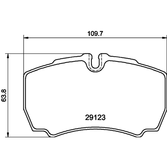 MDB3042 - Brake Pad Set, disc brake 