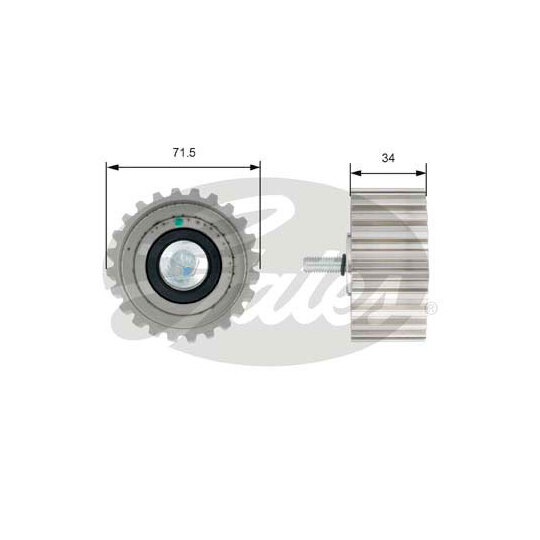 T42183 - Deflection/Guide Pulley, timing belt 