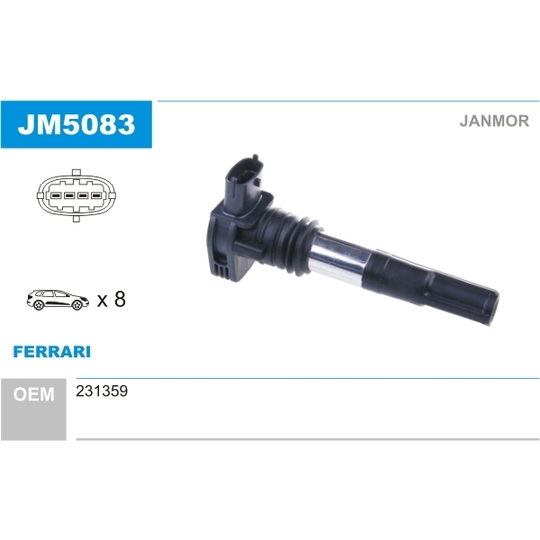 JM5083 - Ignition coil 