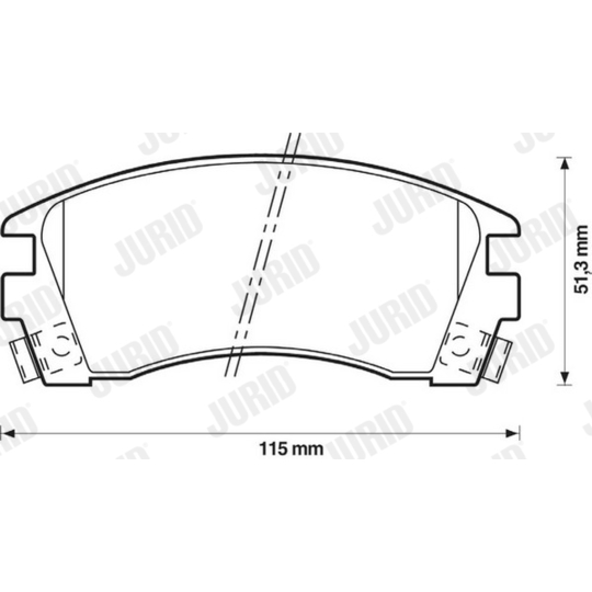 572397J - Brake Pad Set, disc brake 