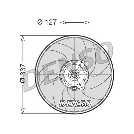 DER21004 - Fan, radiator 