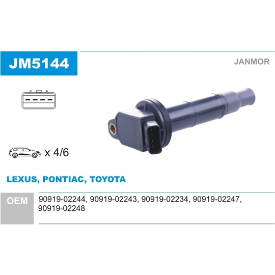 JM5144 - Ignition coil 