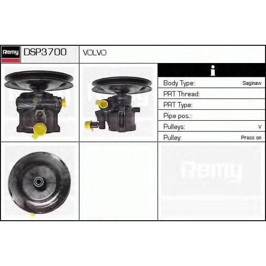 DSP3700 - Hydraulic Pump, steering system 