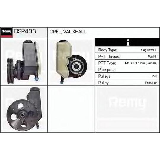 DSP433 - Hydraulic Pump, steering system 