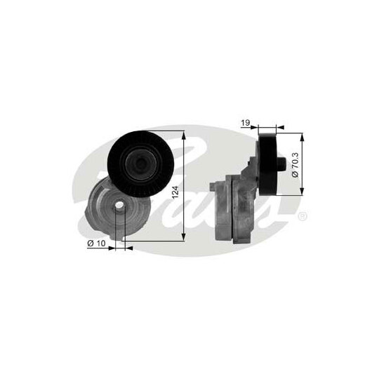 T38176 - Tensioner Pulley, v-ribbed belt 