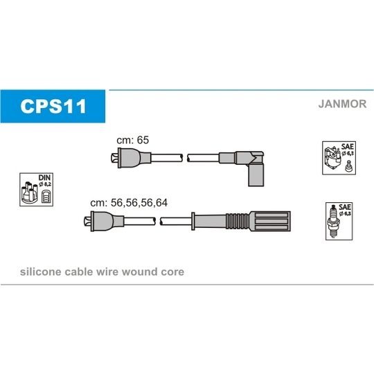 CPS11 - Tändkabelsats 