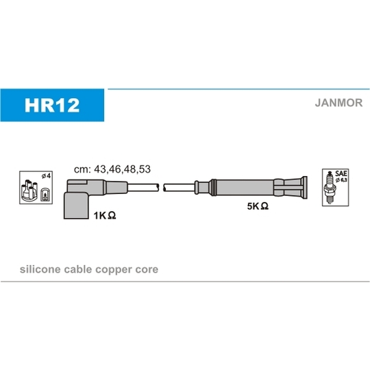 HR12 - Ignition Cable Kit 