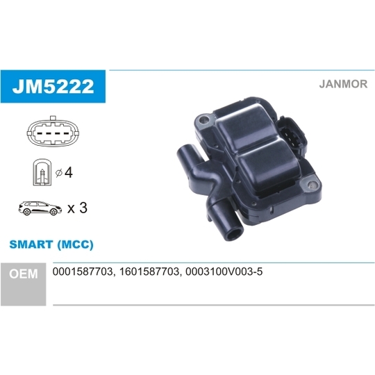 JM5222 - Ignition coil 