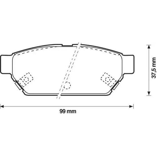 571943J - Brake Pad Set, disc brake 