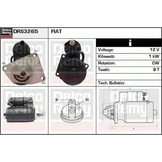 DRS3265 - Käynnistinmoottori 