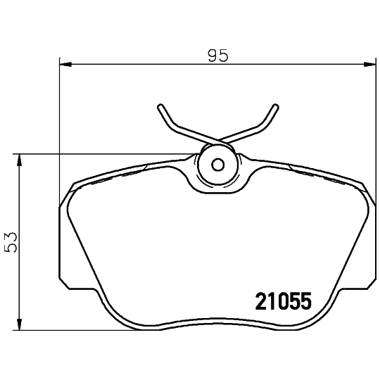 MDB1402 - Brake Pad Set, disc brake 