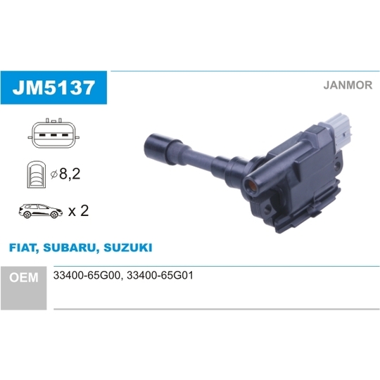 JM5137 - Ignition coil 