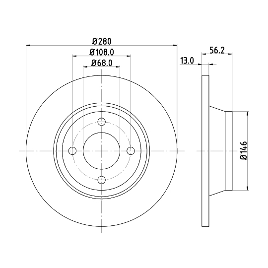 MDC812 - Brake Disc 