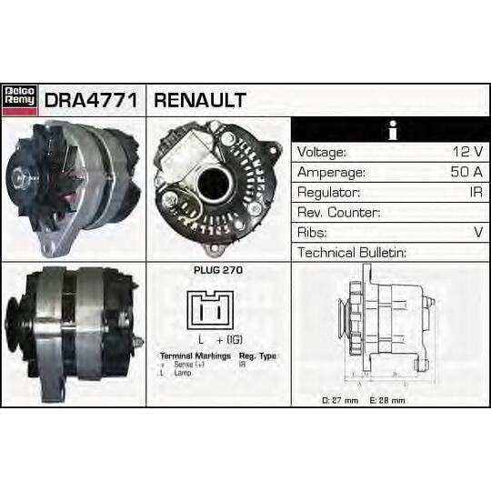 DRA4771 - Alternator 