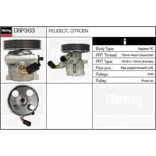 DSP363 - Hydraulic Pump, steering system 