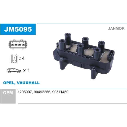JM5095 - Ignition coil 