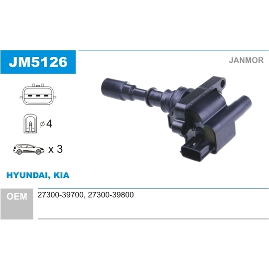 JM5126 - Ignition coil 