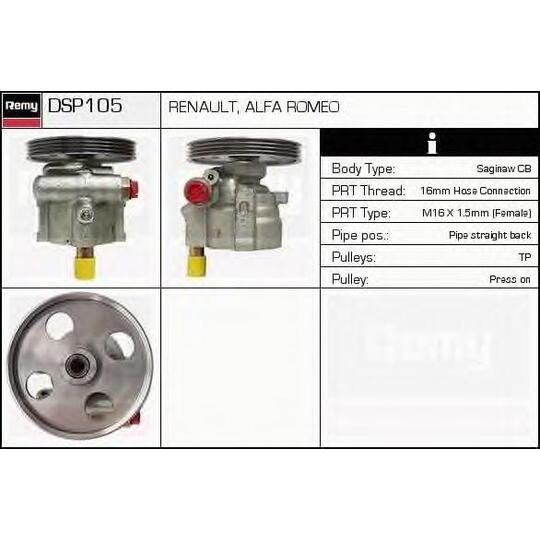 DSP105 - Hydraulic Pump, steering system 