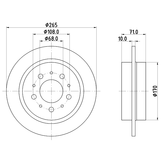 MDC1275 - Brake Disc 