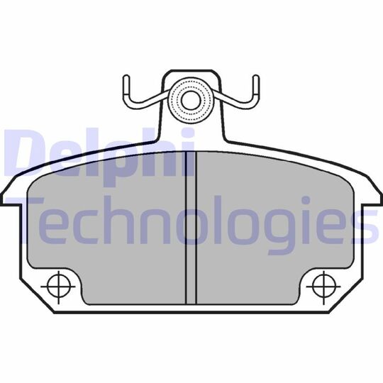 LP168 - Brake Pad Set, disc brake 