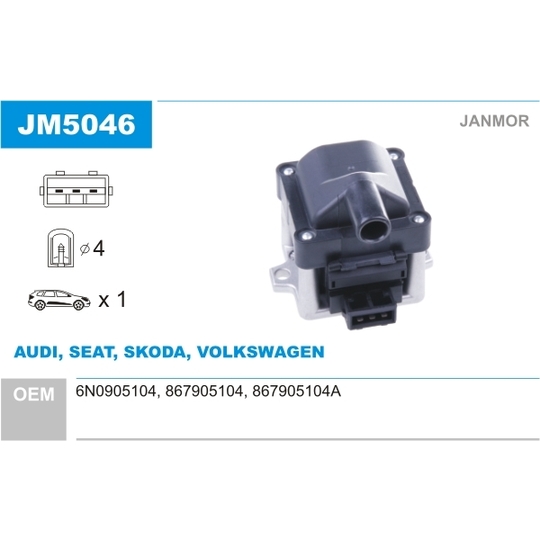 JM5046 - Ignition coil 