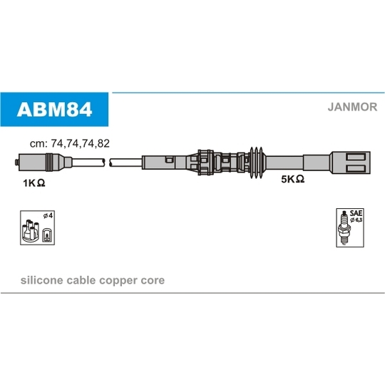 ABM84 - Ignition Cable Kit 