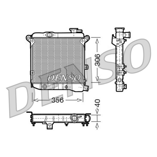 DRM09002 - Radiator, engine cooling 