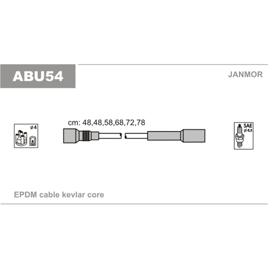 ABU54 - Ignition Cable Kit 