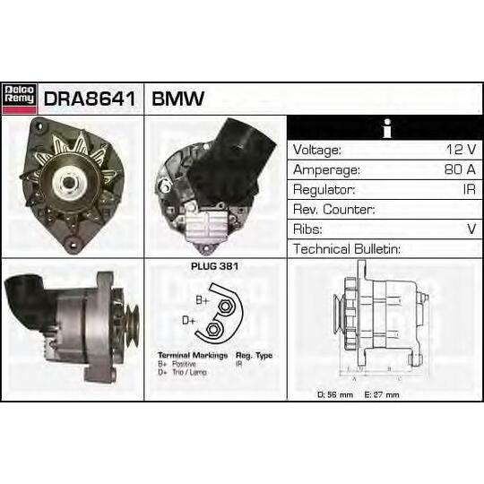 DRA8641 - Alternator 