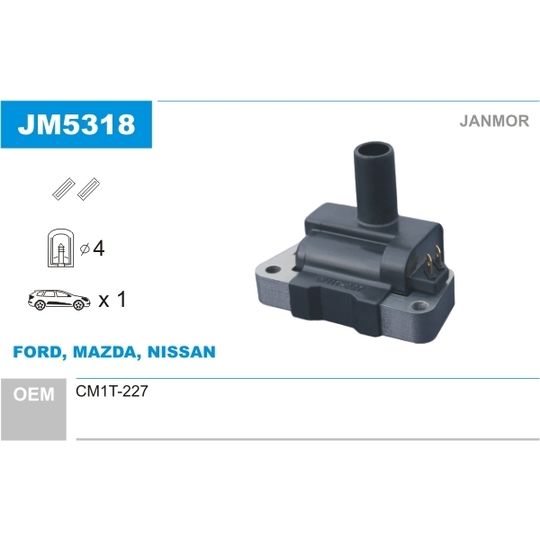 JM5318 - Ignition coil 