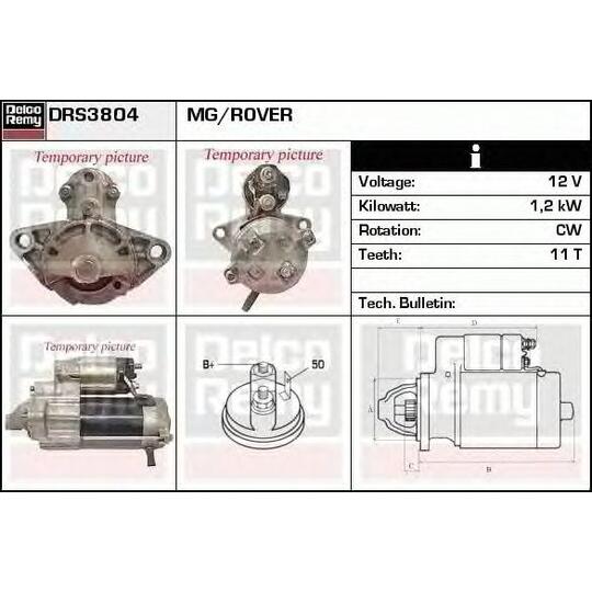 DRS3804 - Startmotor 