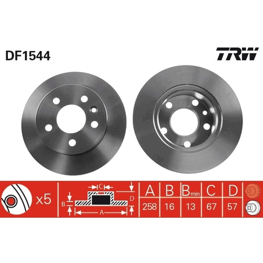 DF1544 - Brake Disc 