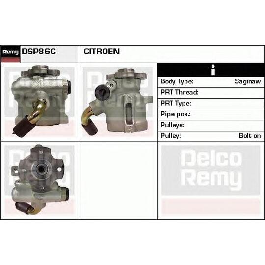 DSP86C - Hydraulic Pump, steering system 