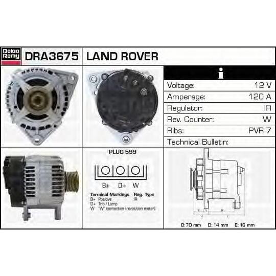 DRA3675 - Alternator 