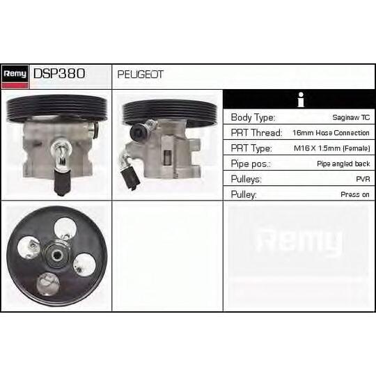 DSP380 - Hydraulic Pump, steering system 