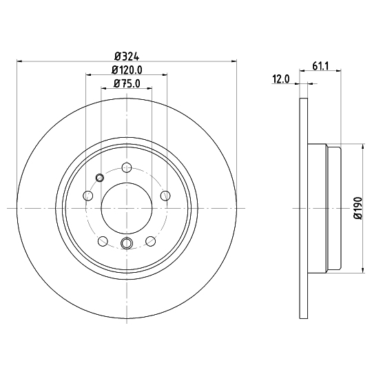 MDC834 - Brake Disc 