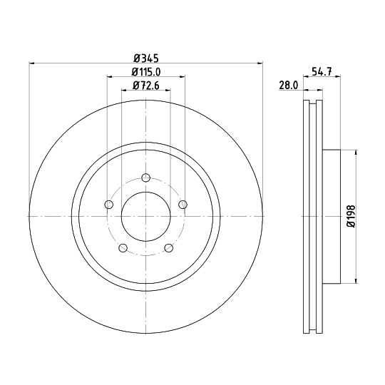 MDC1928 - Brake Disc 