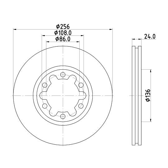 MDC2327 - Brake Disc 