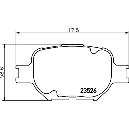 MDB2013 - Brake Pad Set, disc brake 