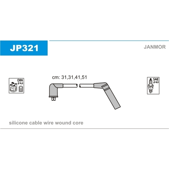 JP321 - Sytytysjohtosarja 