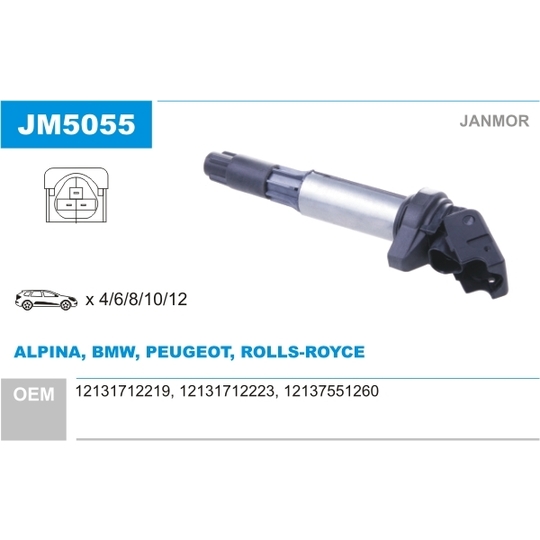 JM5055 - Ignition coil 