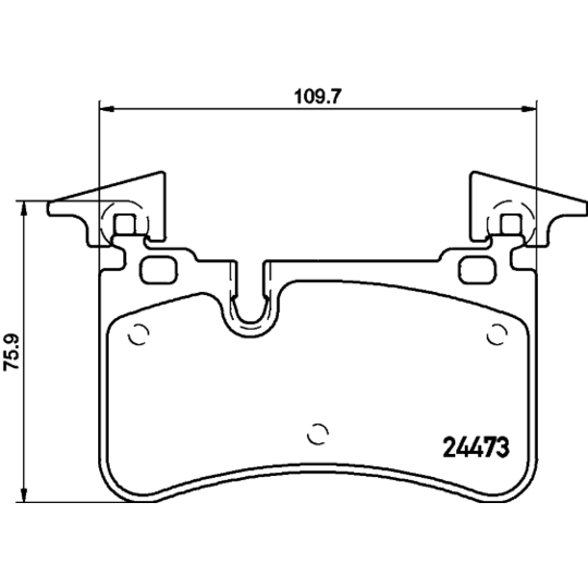 MDB3045 - Piduriklotsi komplekt, ketaspidur 